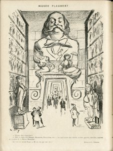 Illustratie in Le Rire, 24/12/21 - Museum Flaubert (gravure)