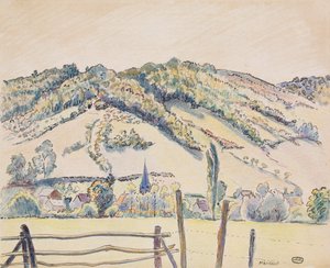 Mericourt door Lucien Pissarro