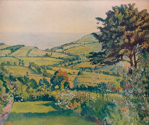 Zeezicht, Fishponds, 1915, c1932 door Lucien Pissarro