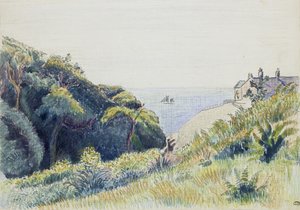 Het kustwachtershuis, Ecclesbourne, 1918