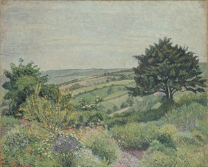 De cottage tuin, visvijver, 1915