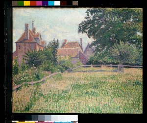Het Huis van de Dove Vrouw, Eragny door Lucien Pissarro