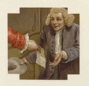 Illustratie voor The School for Scandal door Lucius Rossi