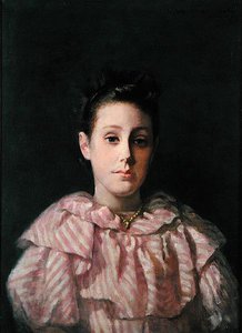 Portret van een Jong Meisje door Lucius Wolcott Hitchcock