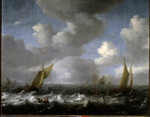 Marine door Ludolf I Backhuysen