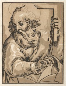 Christus en de apostelen: St. Thomas met de vierkant door Ludolph Büsinck