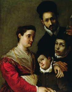 Portret van de familie Tacconi door Ludovico Carracci