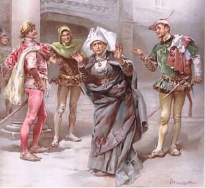 Verpleegster: God ye good morrow gentlemen, illustratie uit Romeo en Julia