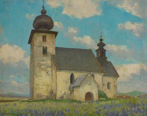 Gotische Kerk van de Heilige Geest in Žehra door Ludovit Cordak