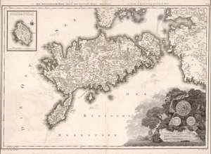 De Arensbugsche Kreis of de Provincie door Ludvig August; Hartknoch Mellin