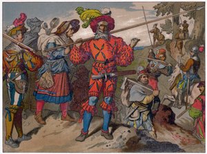 Landsknechten uit de 16e eeuw