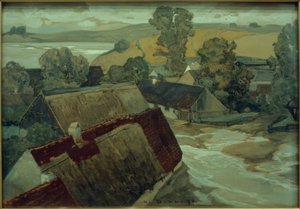 Overstroming door Ludwig Dill
