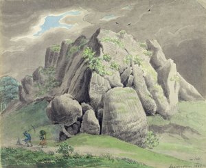 Scharfenstein bij Gudensberg door Ludwig Emil Grimm