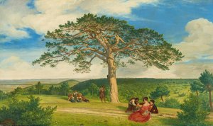 Die Breite Föhre naast de Brühl bij Mödling, 1838