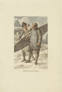 Bewoners van Groenland door Ludwig Gottlieb Portman