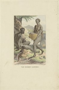 Bewoners van Tasmanië door Ludwig Gottlieb Portman