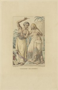 Bewoners van de Vrienden Eilanden (Tonga Archipel) door Ludwig Gottlieb Portman