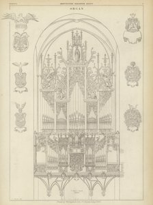 Orgel van de kerk van St. Mary, Lübeck, Duitsland door Ludwig Gruner