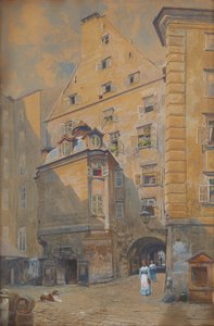 De Drievuldigheidshof in Wenen door Ludwig Hans Fischer