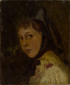 Hoofd van een boerenvrouw