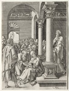 De aanbidding der koningen door Ludwig Krug