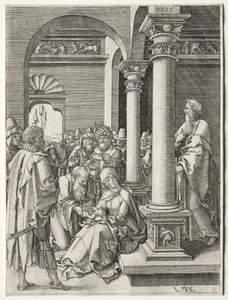 De Aanbidding der Koningen, 1516 door Ludwig Krug