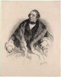 De acteur Henry Anschuetz Henry Anschuetz door Ludwig Michalek