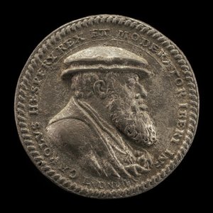 Karel V, 1500-1558, Koning van Spanje 1516-1556, Heilige Roomse Keizer 1519 [voorzijde], 1542 door Ludwig Neufahrer