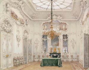 Interieurs van het Winterpaleis. De Groene Eetkamer, 1852