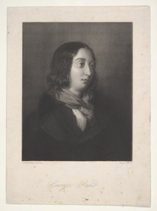Portret van George Sand door Luigi Calamatta