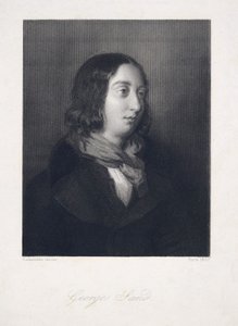 Portret van George Sand, uitgegeven 1837 (gravure) door Luigi Calamatta