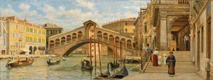 Luigi Ferrazzi Rialtobrug 1875