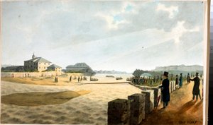 Uitzicht op de Pila-brug in Genua door Luigi Garibbo