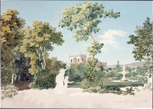 Zicht op Villa Corsi in Sesto Fiorentino nabij Florence door Luigi Garibbo