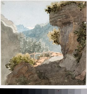 Uitzicht op bergpad
