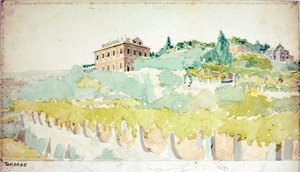 Uitzicht op de villa van de markies Gian Carlo di Negro bekend als Villetta Di Negro in Genua
