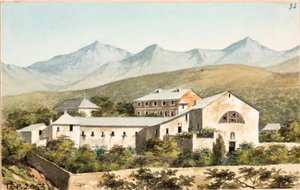 Uitzicht over het santuario Nostra Signora del Monte, Genua