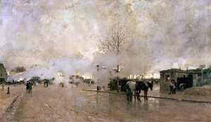 Rook op de Parijse Circuitlijn, 1885