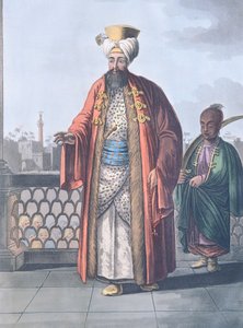 Een Bey Eminentie in Caïro, door Luigi Mayer