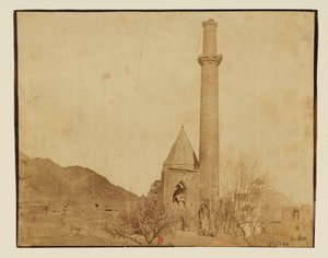 Natanz, minaret Khanqah van Abd al-Samad door Luigi Pesce