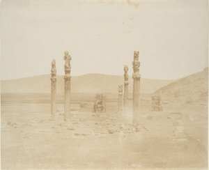 Ruïnes op het eerste terras, Persepolis, 1858