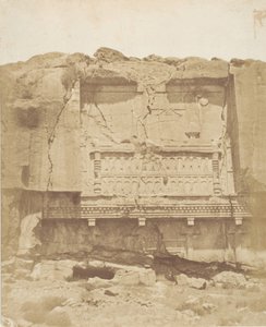 Graf op de rots in Persepolis, 1858 door Luigi Pesce