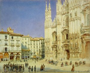 Kathedraal van Milaan, 1846 door Luigi Premazzi