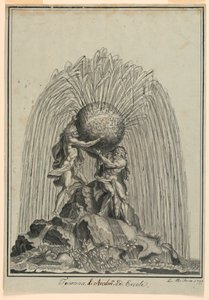 Fontein met Atlas en Hercules door Luigi Righetti