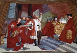 Galileo Galilei in aanwezigheid van de doge door Luigi Sabatelli