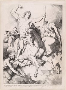 Ik zag, dat het lam opende... (De Vier Ruiters van de Apocalyps) door Luigi Sabatelli I