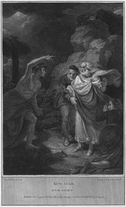 Koning Lear. Act III. Scene IV, 1792 door Luigi Schiavonetti
