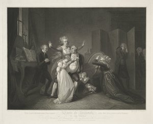 Laatste samenzijn van Lodewijk XVI en zijn familie door Luigi Schiavonetti