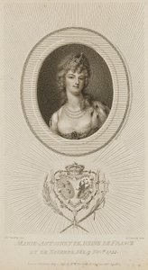 Marie Antoinette, koningin van Frankrijk door Luigi Schiavonetti