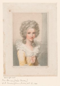 Portret van beeldhouwer Anne Seymour Damer